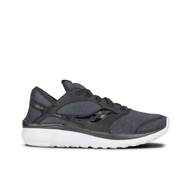 Saucony Kineta Relay Low-Top Running Shoes Women's Gray Black White-1