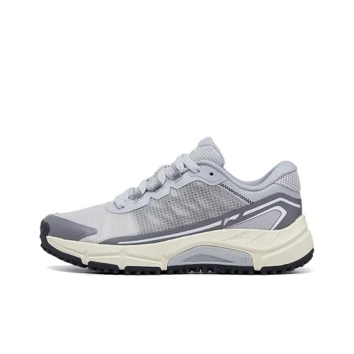 LiNing Yitai full Durable Breathable Low Top Running Shoes Women's Gray