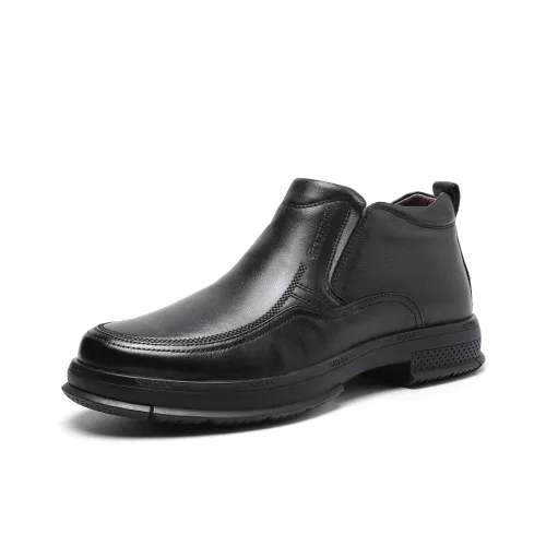 TRUMPPIPE Ankle Boots Men Black