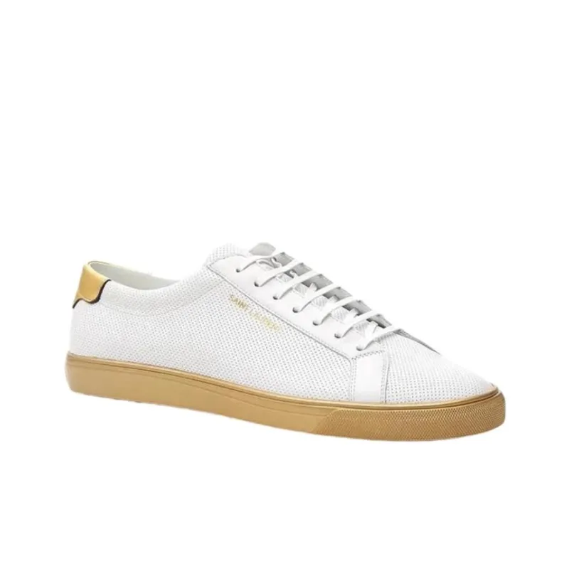 SAINT LAURENT Stylish Skateboarding Shoes Men's White-2