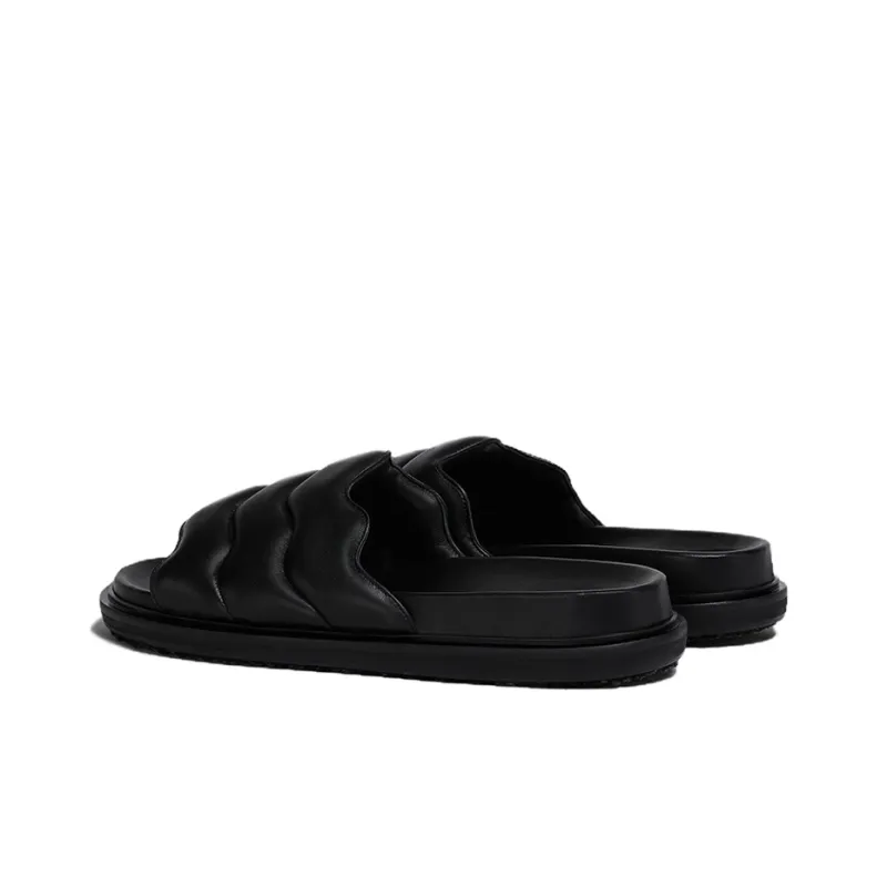 MARNI Zip Zag Padding Strap Slides-3