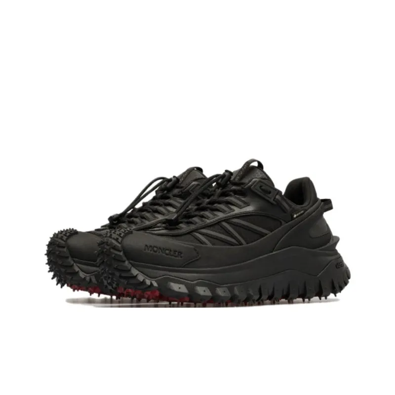 Moncler Low Top Casual Shoes Women's Black-2