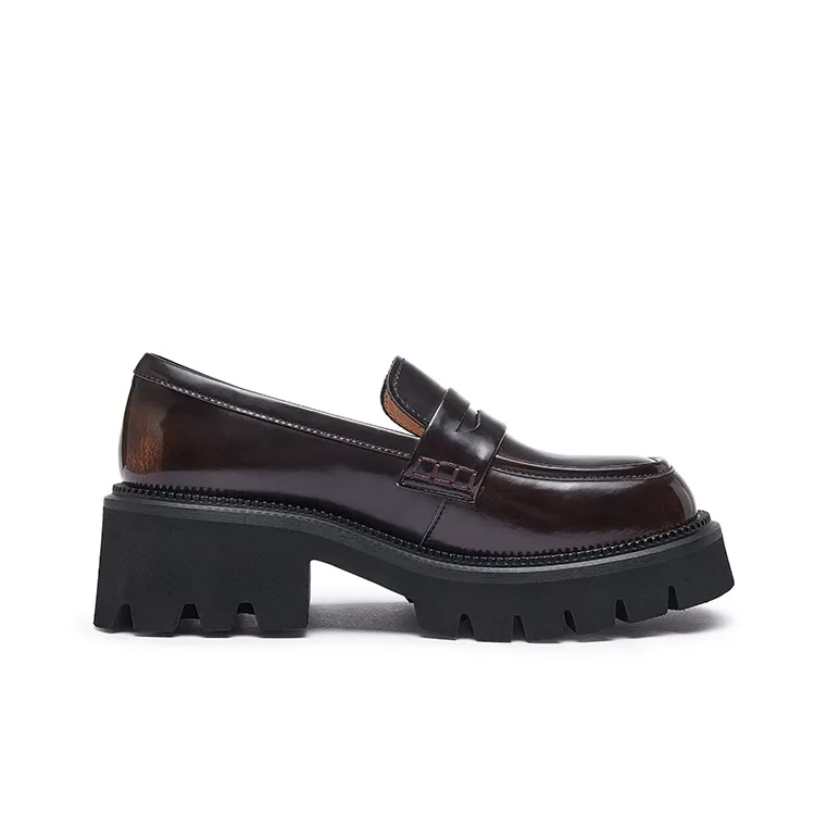 CAMEL Loafers Women's Black/Brown-7