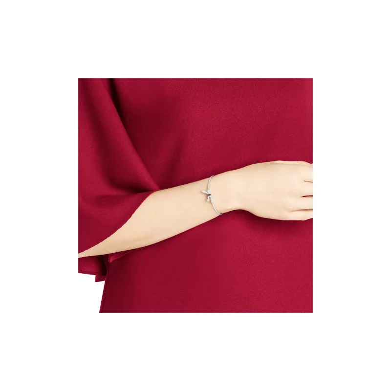 Swarovski Rhodium Plated Bangles Women's-1
