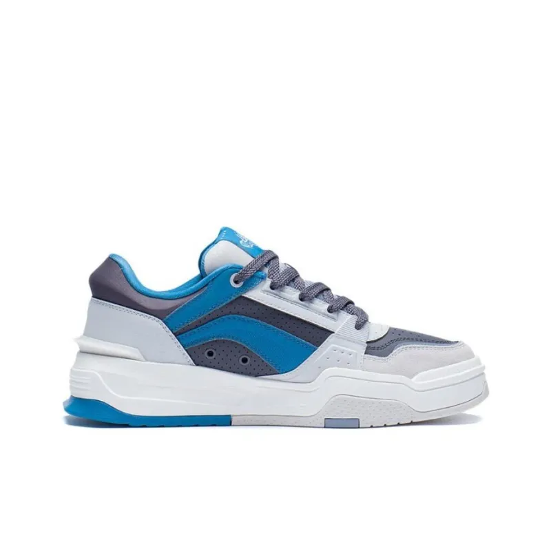 LiNing Samchen Canchun Low Top Skateboard Shoes Men's Blue Gray-1