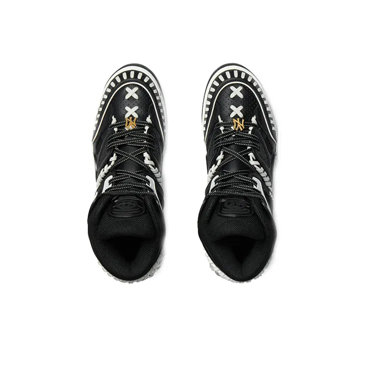 GUCCI Slip-Resistant High-Top Skateboard Shoes Men's Black-3