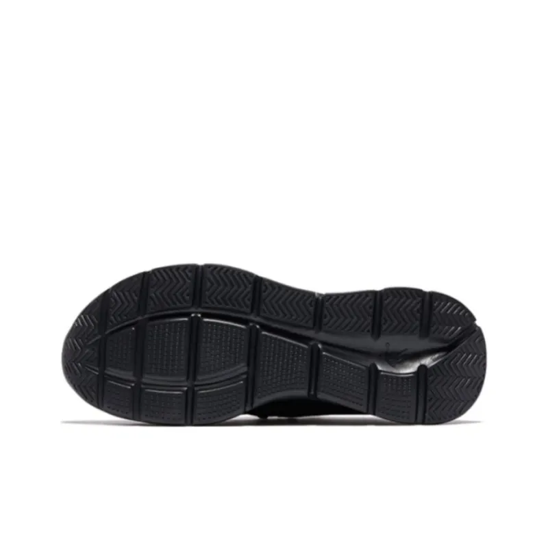 QIAODAN Cushioning Anti Slip And Wear Resistant Low Top Running Shoes Men's Black-5