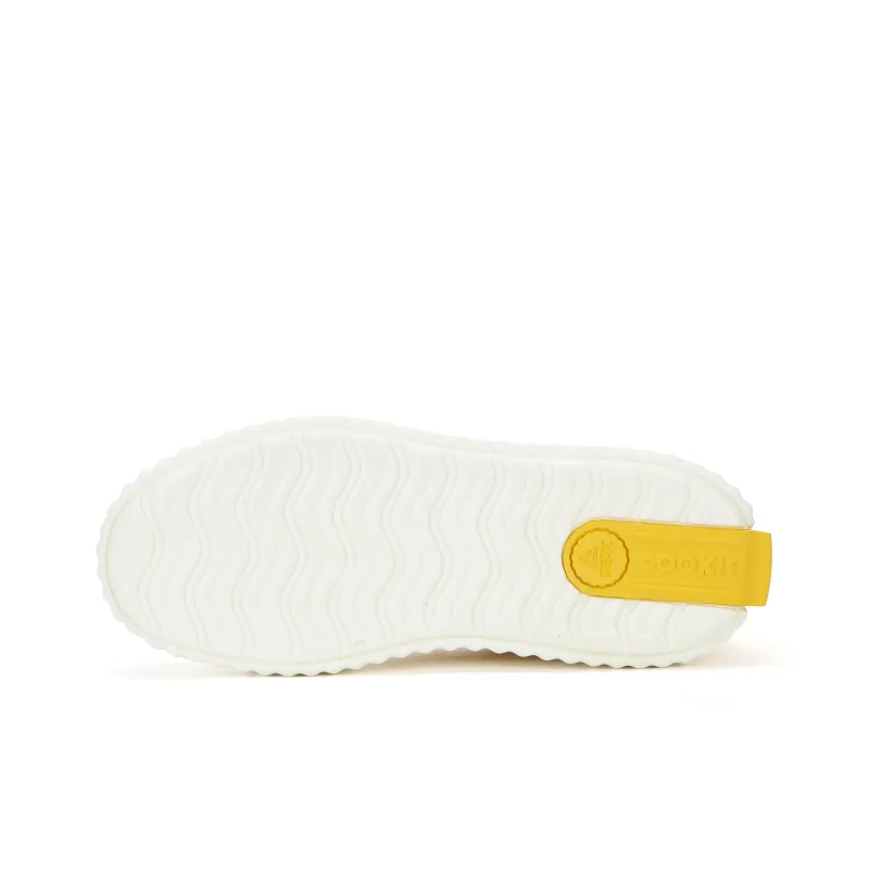 PEAK Anti Slip And Wear Resistant Height Increasing Low Top Skateboard Shoes Women's Cheese Yellow-7