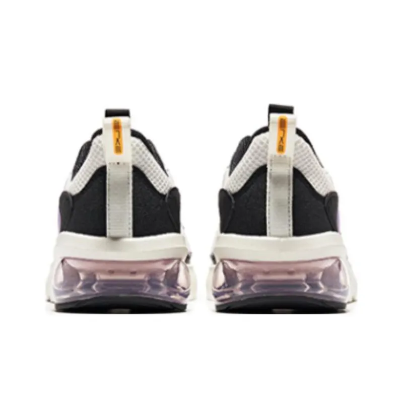 Erke Cushioning Anti Slip And Wear Resistant Low Top Running Shoes Women's White Black Purple-4