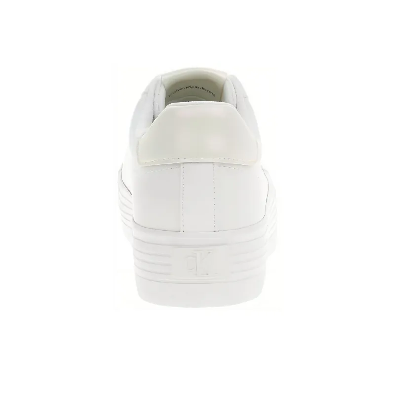 CKJ CALVIN KLEIN JEANS Low Top Skateboard Shoes Women's White-4