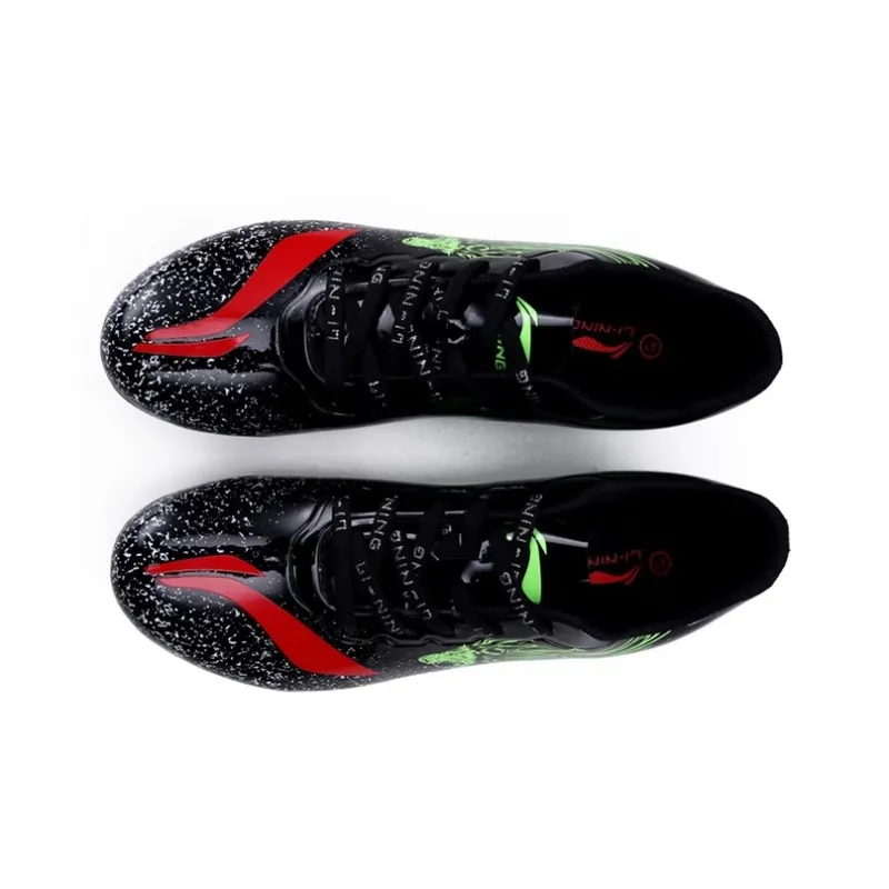 LiNing Low Top Running Shoes Men's Black Green-2