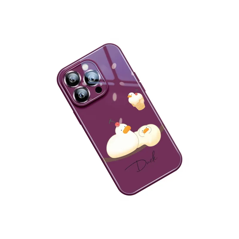 Sen Dog Glass Material Creative Individual Trendy Brand Phone Cases Suitable For Apple 15Promax/Pro/Plus/14/13/12-20