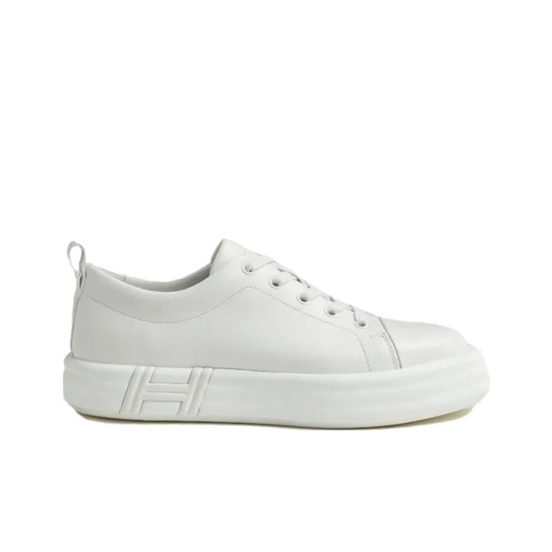 HERMES Happy Low Top Skateboard Shoes Women's White-1