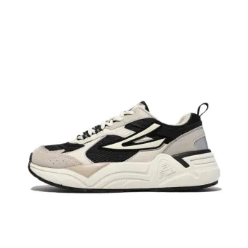 FILA Cushioning, Slip Resistant, And Abrasion Resistant Low Top Casual Shoes Unisex Gray Black Korean Style