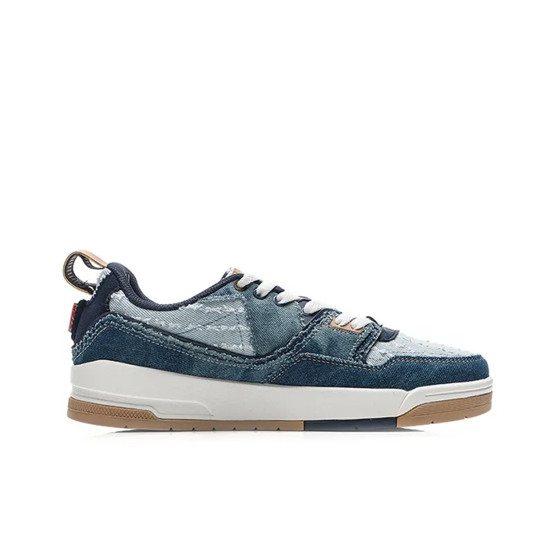 XTEP Breathable Low Top Skateboard Shoes Men's Ink Teal-1