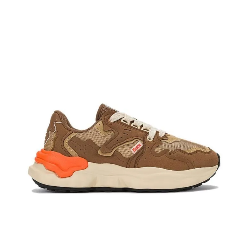 Kappa Durable Breathable Low Top Casual Running Shoes Unisex Brown-1