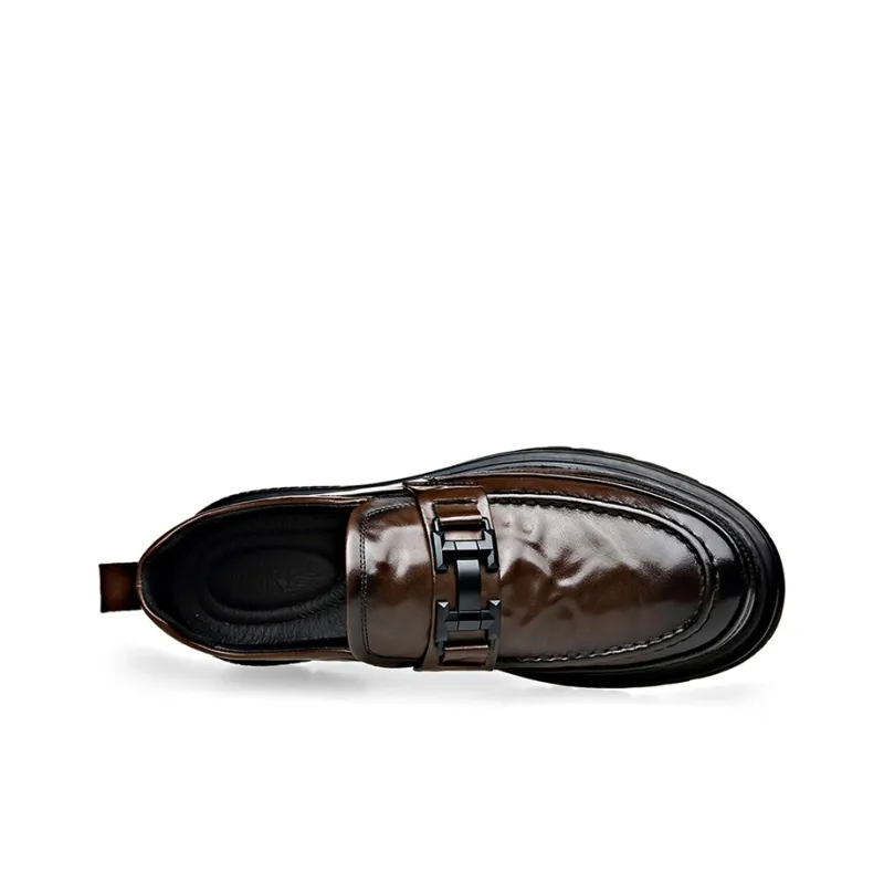 YEDANI Loafers Men Low Top Black-8