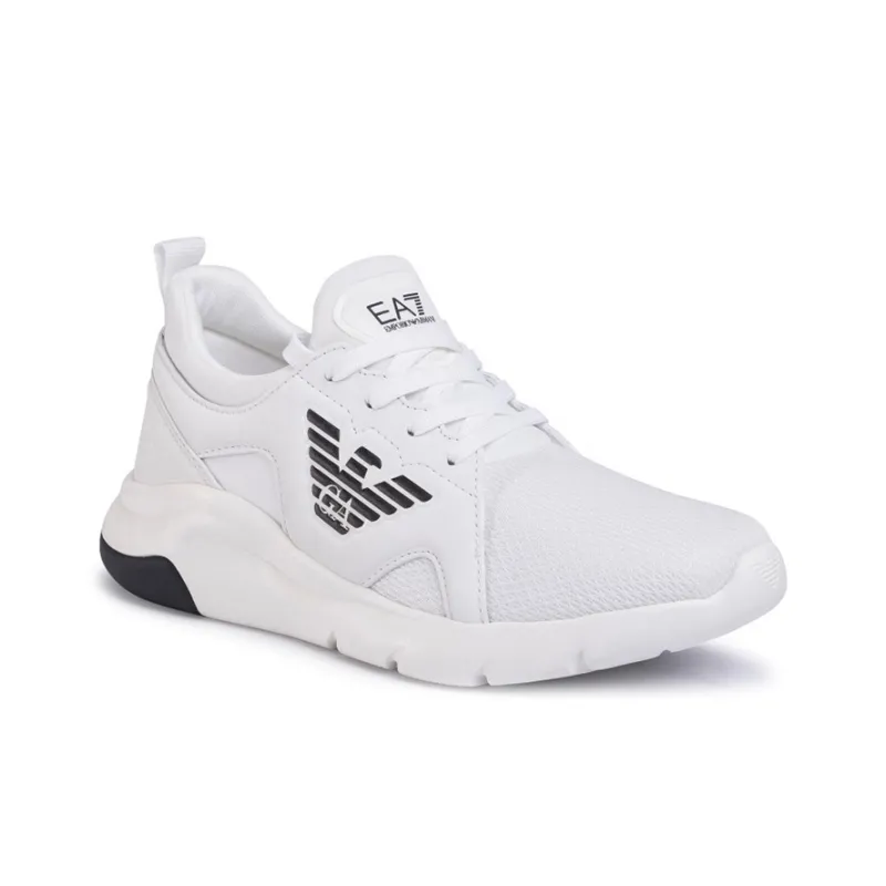EMPORIO ARMANI EA7 Low Top Sports Casual Shoes Unisex White Black-1