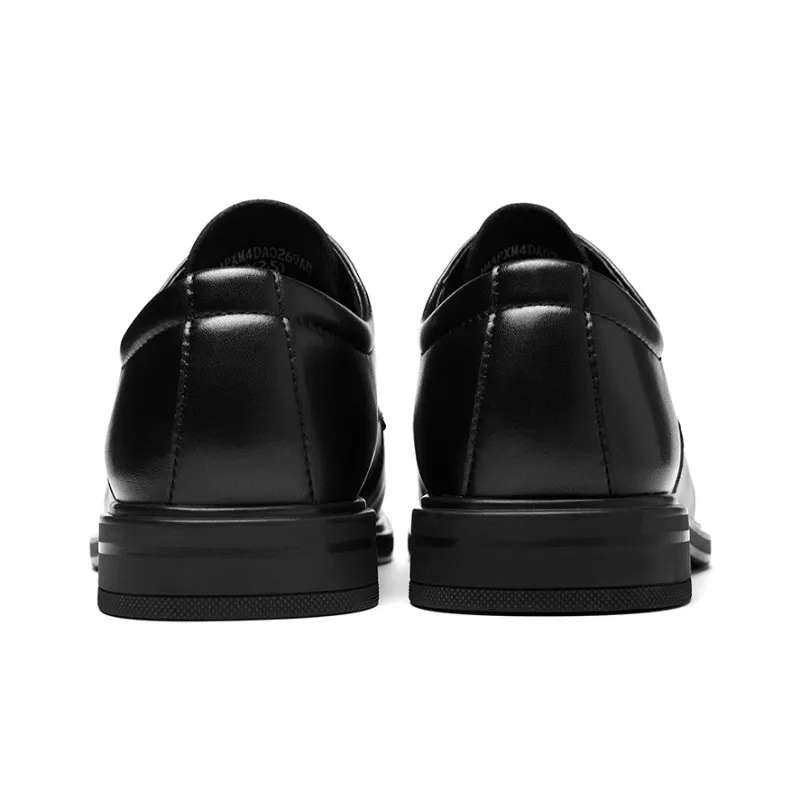 HLA Dress Shoes Men Black-3