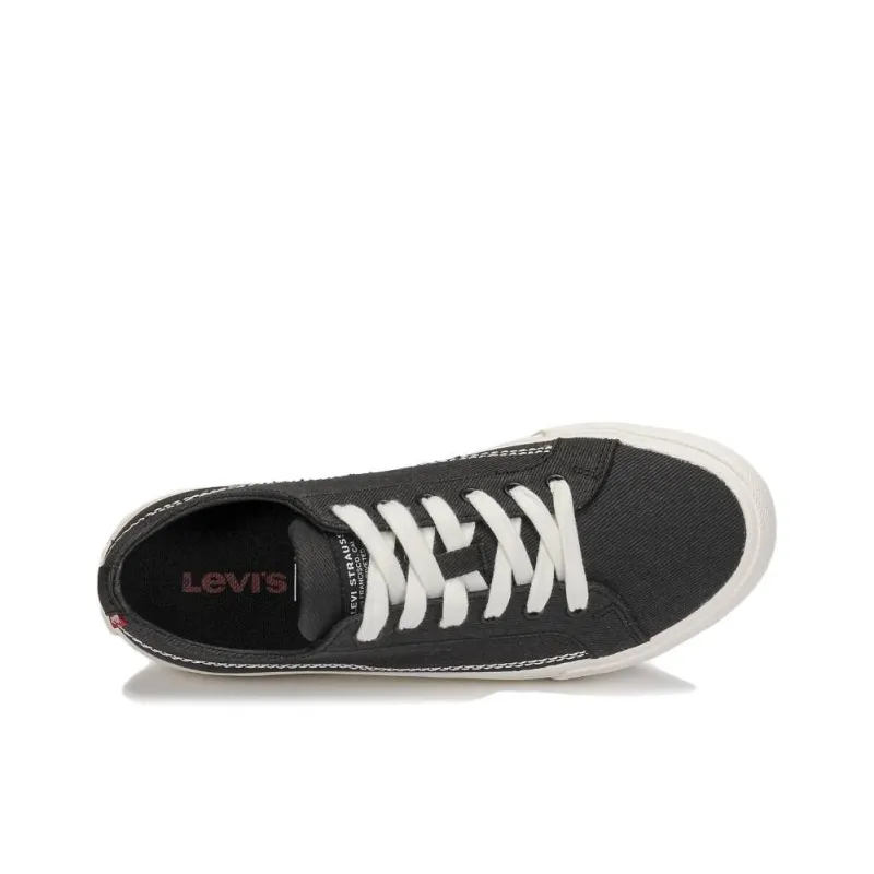 Levi's Cushioning Wear Resistant Low Top Skateboard Shoes Women's Black-2