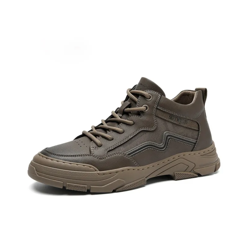 SEPTWOLVES Wear Resistant Breathable Height Increasing Mid Top Casual Shoes Men's-10