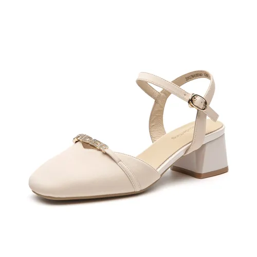 Spider King High Heels Women's Beige