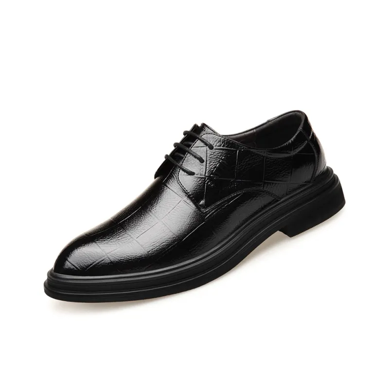 Batotem Dress Shoes Men Low Top Black/Brown-0