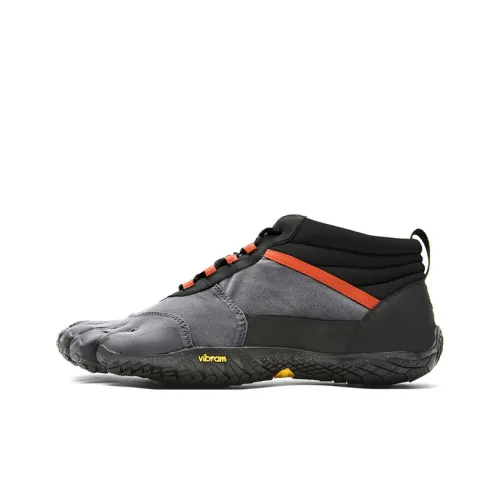 Vibram Outdoor Shoes Men Mid-Top Black/Gray/Red