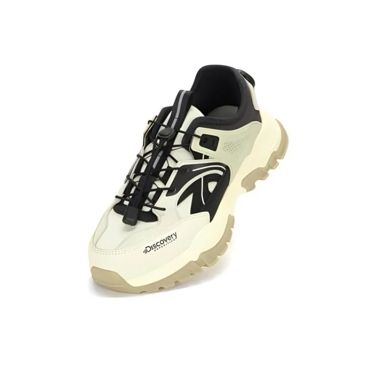 Discovery Expedition Cushioned Anti-Slip And Wear-Resistant Lightweight Low-Top Chunky Sneakers Men's Beige-2