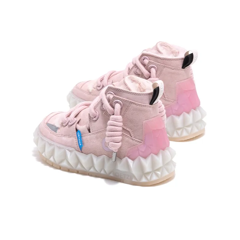 OETZI Ice Mountain Series 7 Casual Shoes Women's Mid Top Light Pink-2