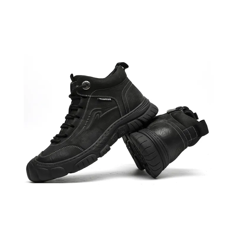 TRUMPPIPE Ankle Boots Men's Black-4