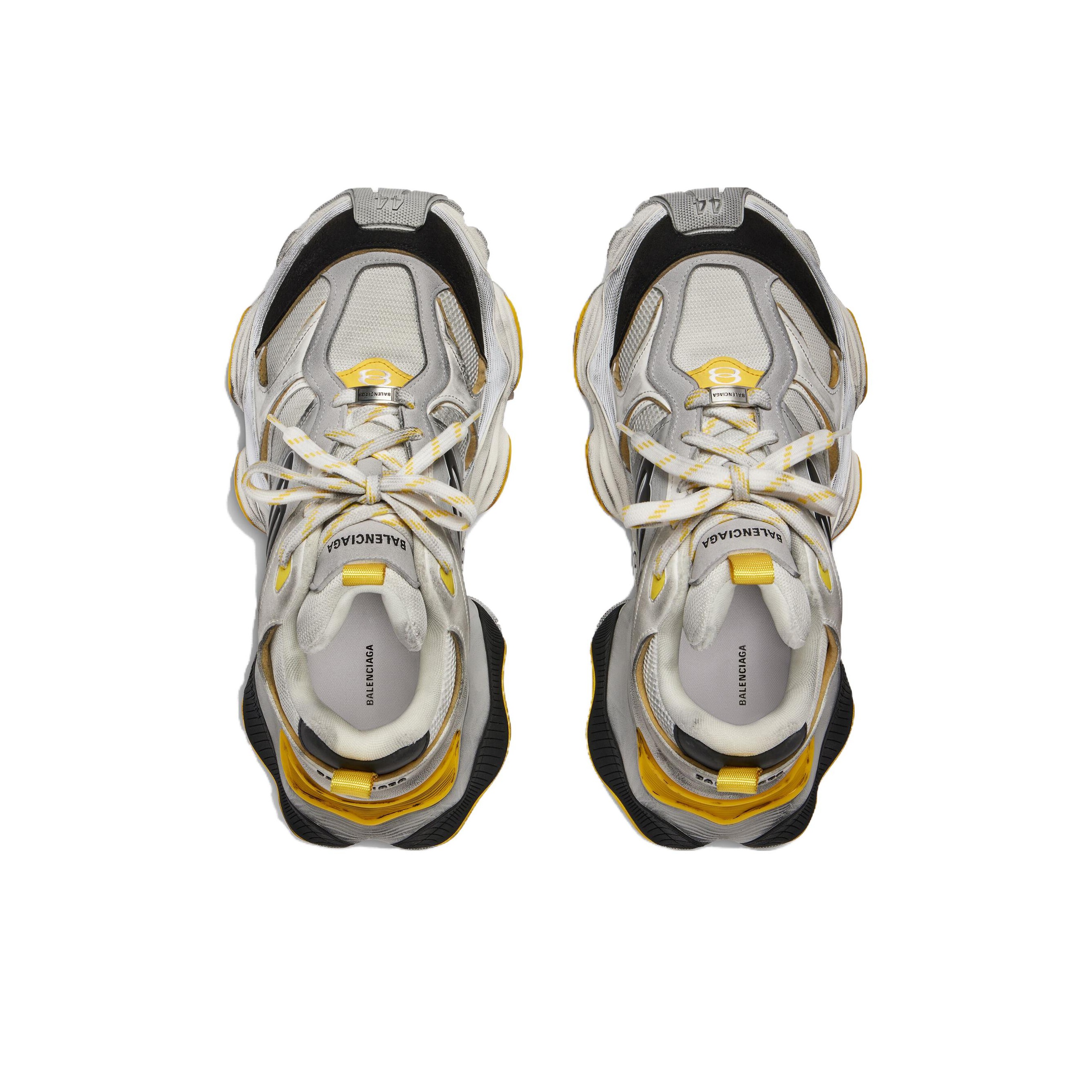 靴 BALENCIAGAcargo Balenciaga Cargo Sneaker Grey Black Yellow - POIZON