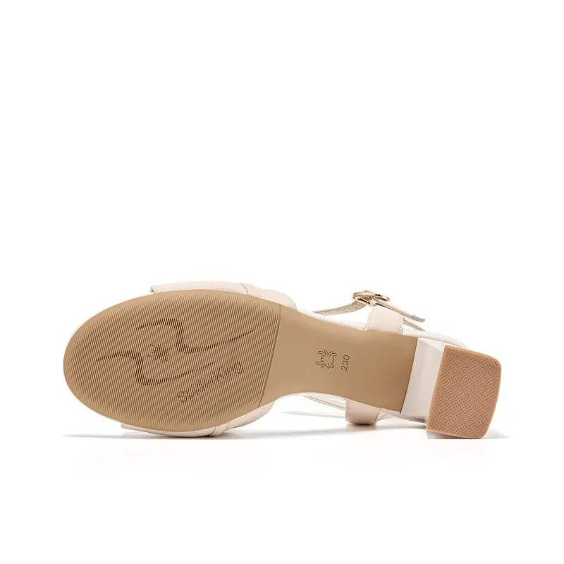Spider King Strap Sandals 6.5cm Women's Beige-4