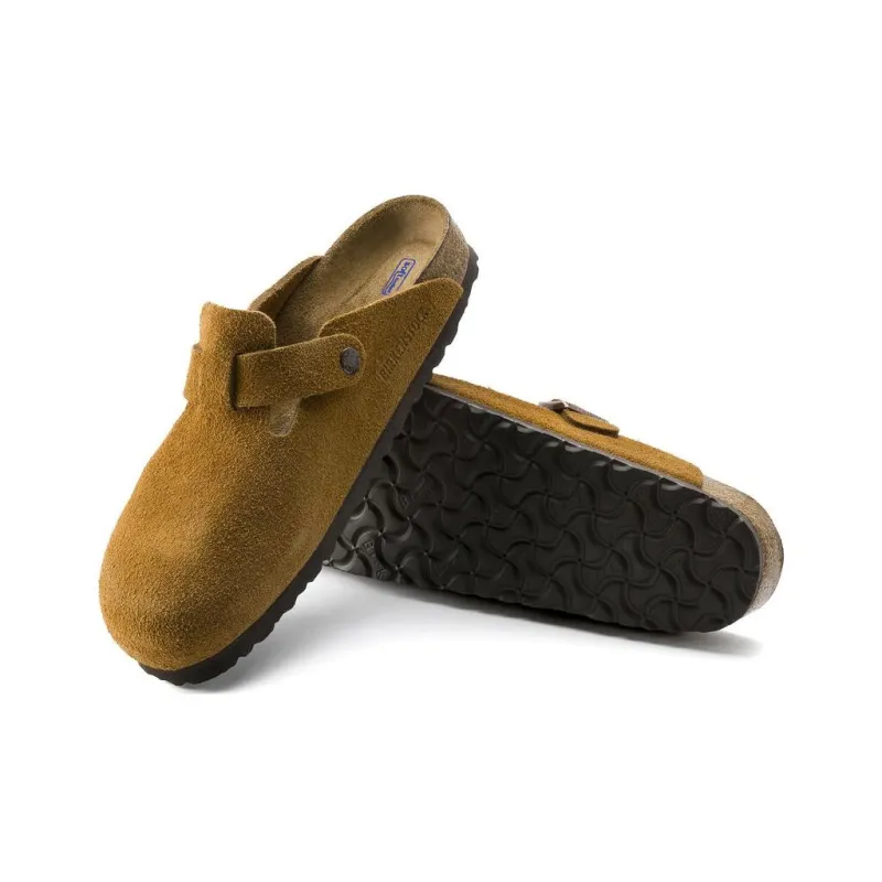 Boston Birkenstock Soft Footbed Suede 'Mink'-3