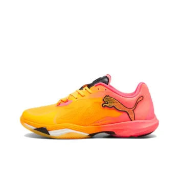 PUMA Anti Slip Wear Resistant Low Top Training Shoes Men's Yellow Red