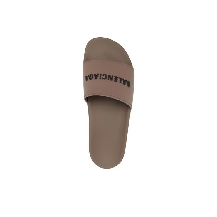 Balenciaga Pool Slides 'Brown'-3