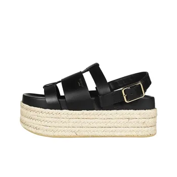 Burberry Beach Sandals Women's Black