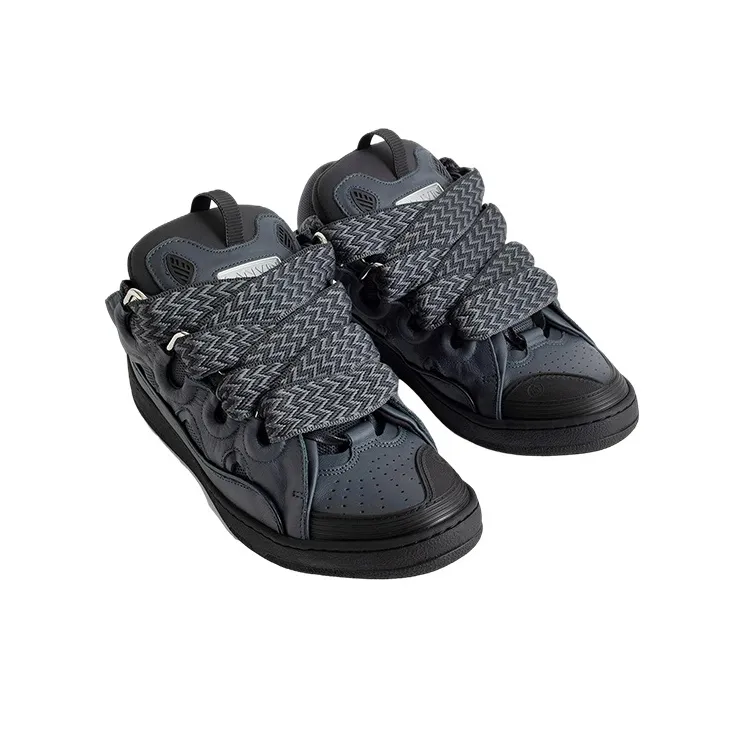 Lanvin Curb Low Top Sports Lifestyle Casual Shoes Men's Black-3