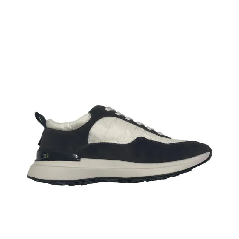 CHANEL Women's Suede Calfskin Sneaker 'White Dark Grey' Women's-1
