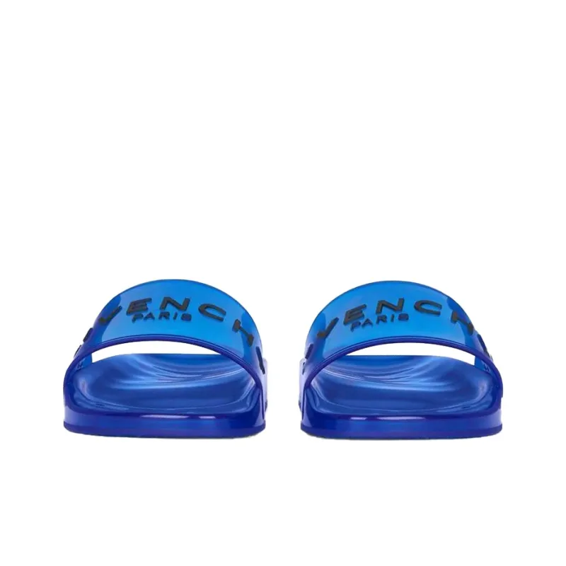 Givenchy Paris Slide 'Transparent Rubber - Ocean Blue'-3