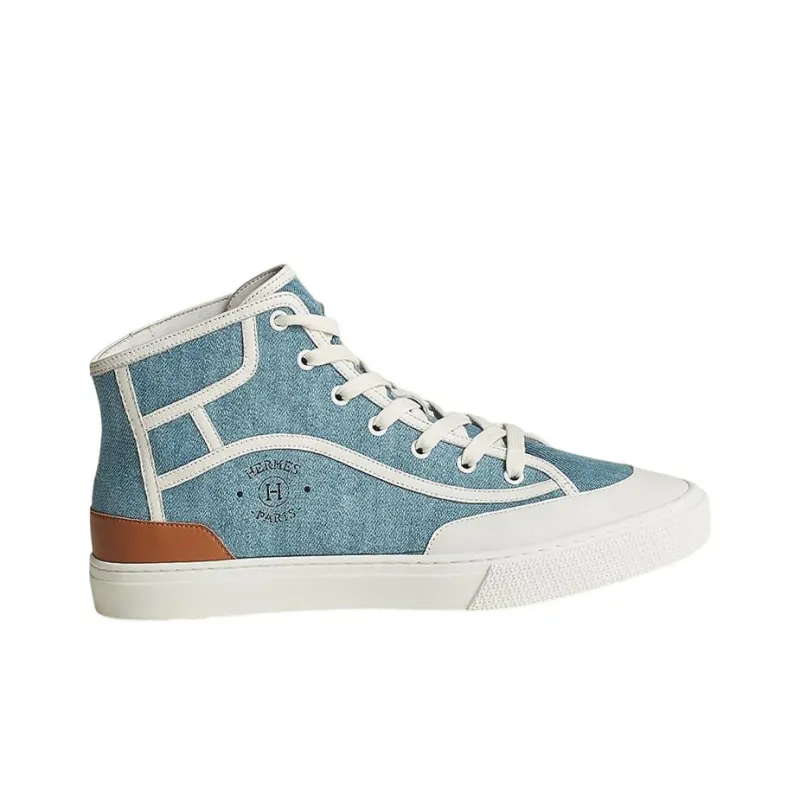 HERMES Get Up Stylish Skateboarding Shoes Men's Light Blue-1
