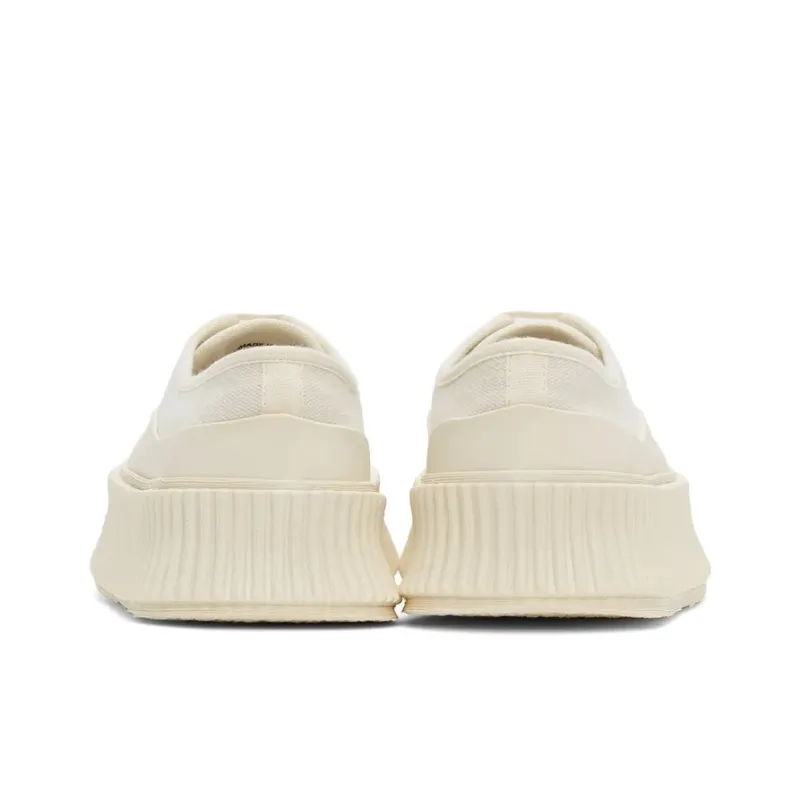 JIL SANDER Low Top Stylish Skateboarding Shoes Women's Beige-4