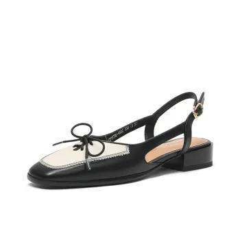 CAMEIDO Rear Hollow Unlined Shoes 3cm Women's Black