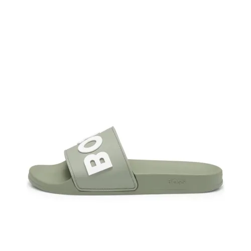 HUGO BOSS Slide Slippers Men Light Green