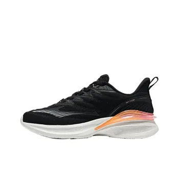 Erke Pegasus Anti Slip Wear Resistant Low Top Running Shoes Women's Black