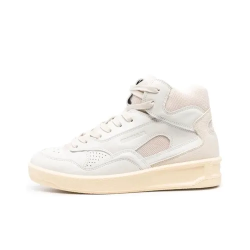 JIL SANDER Basket Mid Leather Sneakers