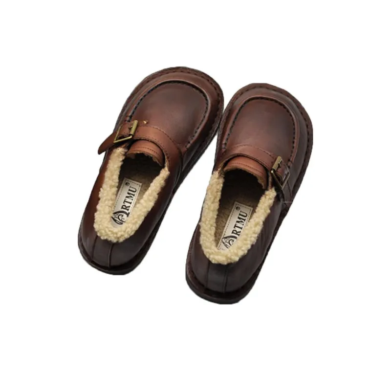 ARTMU Women's Casual Shoes Women's Low Top Coffee/Camel-10