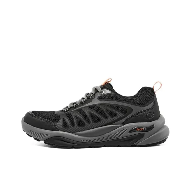 Skechers Arch Fit Anti Slip Wear Resistant Low Top Casual Shoes Men's Black-0