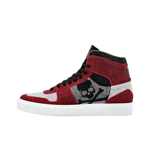 PHILIPP PLEIN Strass Crystal-embellished Hi-top Sneakers