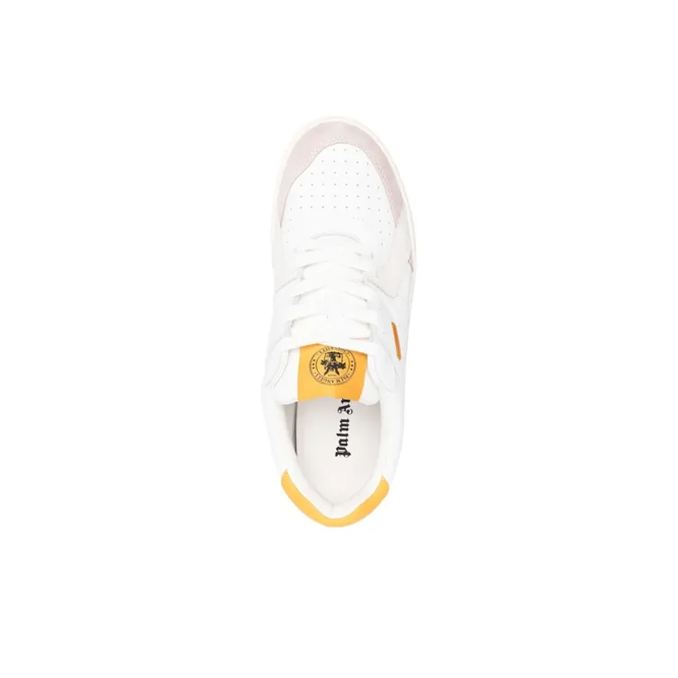 PALM ANGELS Palm University Sneaker White Yellow-3